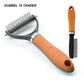 💐50% DE RÉDUCTION ! Brosse Double Face Chien/Chat – 2 Côtés : Démêlage & Nettoyage 🐾🧹【Stock Limité】