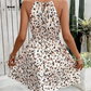 💐50% DE RÉDUCTION ! Robe Trapèze Imprimé Abstrait – Taille Élastique Ajustable 🎨🌸【Offre Limitée】