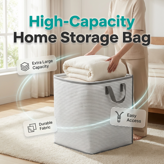 🍂🌸 OFFRE LIMITÉE 50% DE RÉDUCTION! Solution de Rangement Saisonnier – Sac Extra Large à Fermeture Éclair pour Couettes, Vestes & Literie, Tissu Résistant à l’Eau, Design Empilable – Gagnez de l’Espace & Protégez de l’Humidité 💧🚫