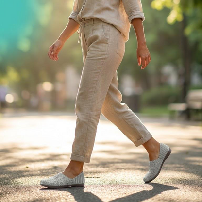 💐50% DE RÉDUCTION ! Ballerines sans lacets en tissu respirant – Légèreté & Confort au quotidien 👟💨 【Prix doux】