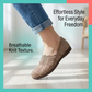 💐50% DE RÉDUCTION ! Ballerines sans lacets en tissu respirant – Légèreté & Confort au quotidien 👟💨 【Prix doux】