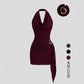 💐50% DE RÉDUCTION ! Robe Bodycon Side Drape – Pour un Look Féminin et Longiligne 💃💖【Offre Flash】