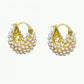 💐50% DE RÉDUCTION ! Boucles d‘Oreilles Anneaux Perles Fausses – Éclat Élégant au Quotidien ✨👂【Offre Limitée】