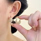 💐50% DE RÉDUCTION ! Boucles d‘Oreilles Anneaux Perles Fausses – Éclat Élégant au Quotidien ✨👂【Offre Limitée】