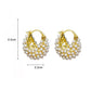 💐50% DE RÉDUCTION ! Boucles d‘Oreilles Anneaux Perles Fausses – Éclat Élégant au Quotidien ✨👂【Offre Limitée】