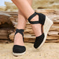 💐60% DE RÉDUCTION ! Espadrilles à Lanières Croisées – Style Bohème, Idéales pour les Vacances 🌴🌺【Offre Limitée】