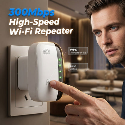 💐50% DE RÉDUCTION ! Repeater Wi-Fi 300Mbps – Portée étendue pour toute la maison 📡🚀【Prix Exceptionnel】