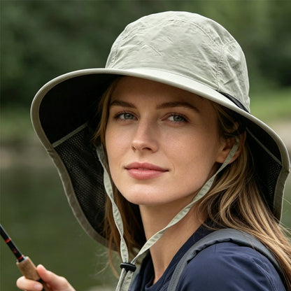 🧢 50 % de Réduction ⏰ Chapeau de pêcheur pliable unisexe – Protection solaire, léger & idéal pour les voyages ☀️
