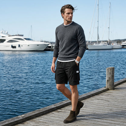 🩳🔥 PROMO FLASH 50% ! Short Cargo Décontracté Homme – Grandes Poches, Taille à Cordon, Tissu Respirant, 5 Couleurs, Taille XL-6XL, Parfait pour l'Été 👕
