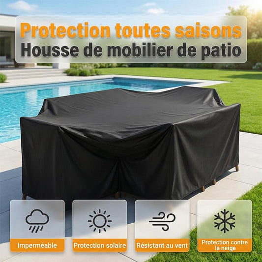 🛡️🪑 Housse de Protection pour Meubles de Jardin – Imperméable, Coupe-Vent et Résistante aux UV