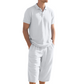 👔 50% DE RÉDUCTION 🌿 Ensemble chemise & pantalon décontracté en lin pour homme – Léger, respirant & coupe relaxe – Parfait pour l’été, les vacances ou le bureau – look naturel et sans effort 👖
