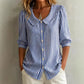 👕🌊🌀 OFFRE LIMITÉE 50% DE RÉDUCTION! Chemise à Rayures Boutonnée et Élégante – Légère, Anti-Froissement, Polyvalente – Restez Frais et Élégant Tout l’Été, des Réunions aux Bars de Plage 🍹🕶️