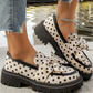 💐50% DE RÉDUCTION ! Mocassins à Plateforme Pois Ruban – Style Rétro & Confortable 🎀👞【Offre Limitée】