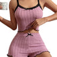 💐50% DE RÉDUCTION ! Ensemble Pyjama Côtelé – Doux & Respirant pour Nuit Paisible 🌙💤【Offre Limitée】
