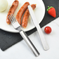 💐 56% DE RÉDUCTION – Couverts 4 en 1 ! Fourchette, Cuillère, Baguettes & Boîtier en Acier Inoxydable – Idéal pour Camping 🥢🏕️ 【Offre Limitée】
