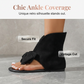 👠💫 -50% ! 🎀Sandales Rétro à Bout Fendu et Gros Nœud.