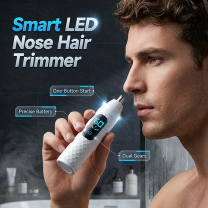 💐 PROMO EXCEPTIONNELLE -50% ! Tondeise Nez Rechargeable – Lames Auto-affûtées, Usage Doux ✨🛡️【Offre Limitée】