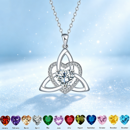 💐 PROMO EXCEPTIONNELLE -50% ! Collier Pendentif Cœur & Nœud Celtique – Argent Fini Main, Détails Raffinés ✨🍀 【Qualité Premium】