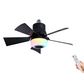 🔊50% DE RÉDUCTION ! Ventilateur de Plafond Intelligent 3-en-1 – Éclairage RGB/LED, Haut-parleur Bluetooth, 3 Vitesses, Télécommande, Culot E27, Pour Chambre & Salon 🪁📱🌈【Offre Limitée】