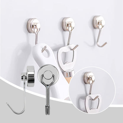 💐 OFFRE LIMITÉE : -50% sur le Lot ! Crochets Magnétiques Design – Support 11kg, 4 ou 10 Pièces, Pour Mur Métallique & Réfrigérateur 🎯🧲 【Finition Élégante】