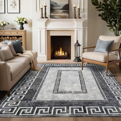 🏠🛡️ -60% ! 🧶Tapis de Salon en Velours Cristal – Résistant aux Taches, Antidérapant & Facile d’Entretien