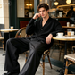 💐 50% DE RÉDUCTION! Pantalon de Costume Coupe Classique – Jambe Ajustée, Respirant pour le Bureau 👔✨ 【Offre Limitée】