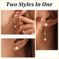💐 PROMO EXCEPTIONNELLE -50% ! Boucles d‘Oreilles Fleur Convertibles – Fines, Dorées à l’Or, Pour Tous les Jours 🌺✨ 【Offre Limitée】