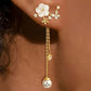 💐 PROMO EXCEPTIONNELLE -50% ! Boucles d‘Oreilles Fleur Convertibles – Fines, Dorées à l’Or, Pour Tous les Jours 🌺✨ 【Offre Limitée】