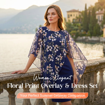 💐 PROMO EXCEPTIONNELLE -40% ! Ensemble Robe & Boléro Fleuri – Tissu Doux, Coupe Flatteuse 🌹✨ 【Offre Limitée】