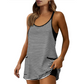 👗📏✨ OFFRE LIMITÉE 50% DE RÉDUCTION! Robe Tankini à Rayures Taille Haute – Gainant, Poches Latérales, Modeste et Élégante – Rayures Verticales Affinantes, Idéale pour les Croisières et les Vacances au Club 🛳️☀️