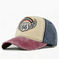 💐 PROMO EXCEPTIONNELLE -40% ! Casquette Moto Vintage Route 66 – Jean délavé, Double coutures 🧥✨ 【Qualité Premium】