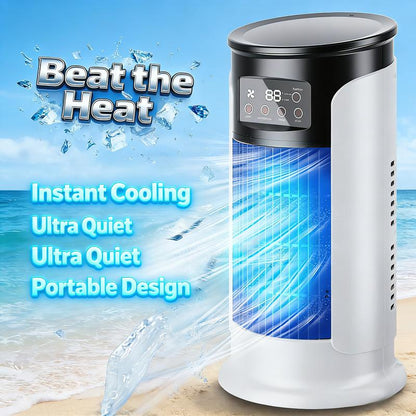 🌬️ -60% sur le refroidissement ! Mini Climatiseur USB Évaporatif – Rafraîchit & Humidifie l'Air 💚❄️ 【Qualité Premium】
