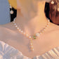 🥳2026 HOT SALE🥳  Rose and Pearl Necklace & Pearl Earrings & Perfect for Photos📿