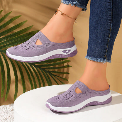 👟✨👩‍💼 OFFRE LIMITÉE 54% DE RÉDUCTION! Chaussures décontractées en maille respirante pour femmes – Sans lacets, dessus tricoté aéré, Chic et confortables pour le bureau, les courses ou les sorties du week-end 👜🌿🐾