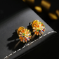🎆PROMO LIMITÉE 50%💎Ensemble Bijoux Feu d'Artifice – Boucles d'Oreilles & Collier, Zirconium Cubique, Plaqué 18K, Cuivre Durable, Parfait pour Soirées & Cadeaux✨