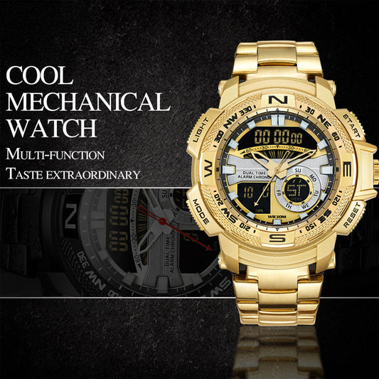 ✨50% DE RÉDUCTION ! Montre sport à double écran masculin – Résistant à l'eau, Confortable à porter 🕒💪【Offre Limitée】