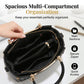🌸👜 Grand Cabas en Cuir Végan | Format A4 Ultraléger & Structuré | Le Compagnon Idéal Travail & Week-end