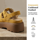 👡🔥 PROMO FLASH 50% ! Sandales Compensées Femme 5cm – Semelle Rembourrée, Tige en Cage Respirante, 3 Couleurs, Pointures 35-40, Confort Optimal pour l'Été ☀️