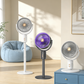 🌀 50% DE RÉDUCTION 🔋 Ventilateur rétractable sans fil avec télécommande – Rechargeable & silencieux – Hauteur ajustable, 3 vitesses – parfait pour la maison, le bureau ou le camping ❄️
