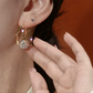 ✨💎 PROMO FLASH 50% ! Boucles d'Oreilles Double Anneau Or & Boule Zirconia – Design Unique, Fermeture Sécurisée, Léger, Élégant pour Toutes Occasions 🍾