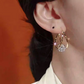 ✨💎 PROMO FLASH 50% ! Boucles d'Oreilles Double Anneau Or & Boule Zirconia – Design Unique, Fermeture Sécurisée, Léger, Élégant pour Toutes Occasions 🍾