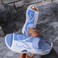 🌿🦶✨ OFFRE LIMITÉE 50% DE RÉDUCTION! Sandales à Bout Ouvert à Talon Compensé Respirantes – Semelle Intérieure Rembourrée, Semelle Anti-Dérapante, Rehaussement Caché de 5 cm – Marchez des Heures sur le Sable ou le Bitume 🚶‍♀️🌴