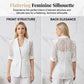 🤵‍♀️ PROMO LIMITÉE 50% DE RÉDUCTION ! ✨ Blazer Blanc Dentelle – Coupe Slim, Manches 3/4, Élégance Jour/Nuit 👑