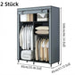 🔥📦 DERNIER JOUR -50% ! Armoire Portable en Tissu Non Tissé – Facile à Monter, Structure Acier, 3 Tailles, Idéale Chambre & Dressing 🏠