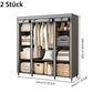 🔥📦 DERNIER JOUR -50% ! Armoire Portable en Tissu Non Tissé – Facile à Monter, Structure Acier, 3 Tailles, Idéale Chambre & Dressing 🏠