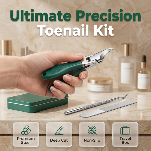 ✂️✨ Kit de Coupe-Ongles Professionnel – Lames Courbes Tranchantes, Spécial Ongles Épais et Manche Ergonomique