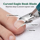 ✂️✨ Kit de Coupe-Ongles Professionnel – Lames Courbes Tranchantes, Spécial Ongles Épais et Manche Ergonomique