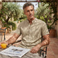 👕☀️🌿 OFFRE LIMITÉE 50% DE RÉDUCTION! Chemise Homme à Manches Courtes Coupe Ample Unie – Mélange de Coton Respirant, Coupe Décontractée, Confort Toute la Journée – Votre Indispensable pour le Travail, les Week-ends et les Sorties Décontractées 🧢🌸