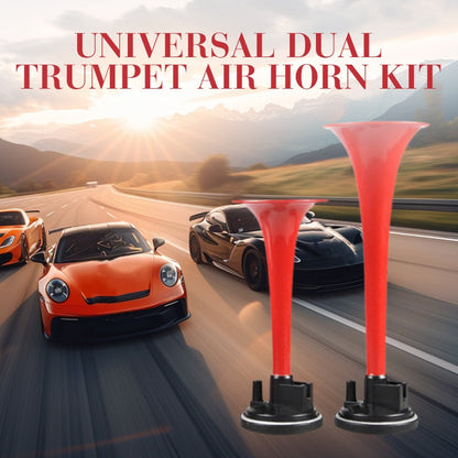 📢📢50 % DE RÉDUCTION !! ⏰Kit de klaxon pneumatique universel à double trompette