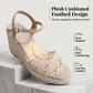 🌿👠🚶‍♀️ OFFRE LIMITÉE 50% DE RÉDUCTION! Sandales Compensées Espadrilles – Tressé Paille Respirant, Légères et Amorties, Le Talon Compensé Caché Vous Donne 5 cm de Hauteur – Le Style Rencontre le Confort pour les Courses ou le Brunch 🛍️🥗